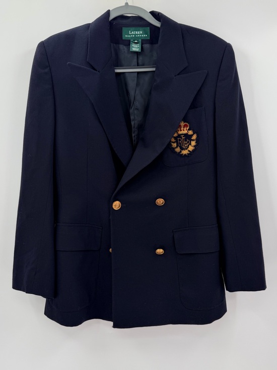 Lauren Ralph Lauren Jackets & Blazers - Vintage Ralph Lauren Crest Blue Blazer Jacket Women’s 12